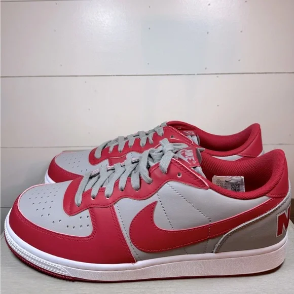 Nike Terminator Low, men size 10, Red/Grey. Nike Terminator Low Mens Fashion Sneakers in Grey Red - 10  main image 4